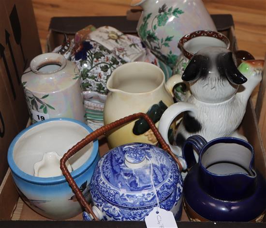 A quantity of mixed Doulton, Spode Italian and Shelley ceramics